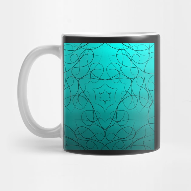 Elegant Teal Gradient pattern by RavenRarities